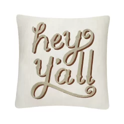 Sonoma Goods For Life® Ivory "Hey Y'all" Pillow