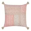 Sonoma Goods For Life® Coral & Tan Block Print Ultimate Feather Fill Throw Pillow