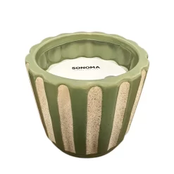 Sonoma Goods For Life® 30-oz. Fresh Bamboo Scent Textured Candle Jar