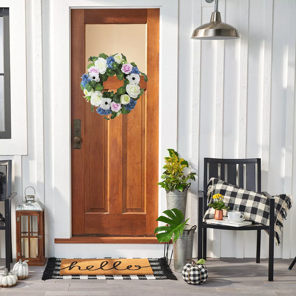 Sonoma Goods For Life® Artificial Rose Hydrangea Wreath - Image 2