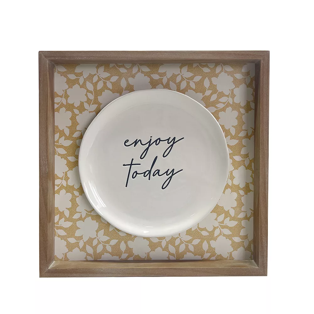 Sonoma Goods For Life® Enjoy Today Plate Framed Wall Art