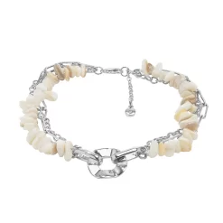 Sonoma Goods For Life® Silver Tone Multi Row Chain & Simulated Shell Anklet Set