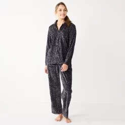 Women's Sonoma Goods For Life® Velour Pajama Shirt & Pajama Pants Sleep Set