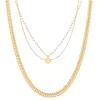 Sonoma Goods For Life® Gold Tone Beaded Layered Chain Necklace