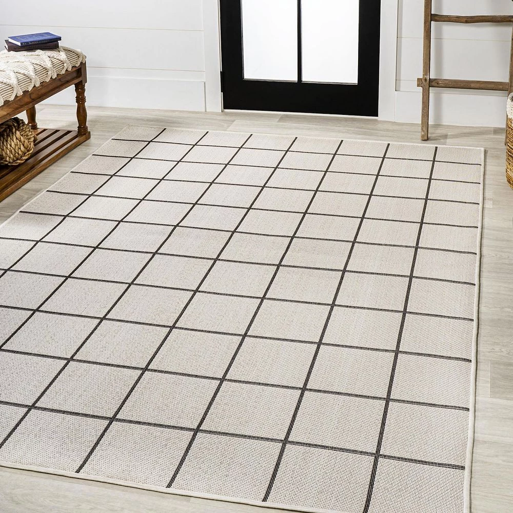 Grid Indoor/Outdoor Rug - Image 2